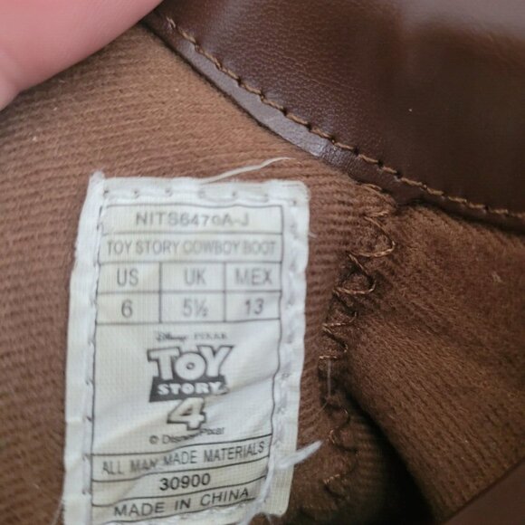 Disney/Pixar Toy Story Woody Kid's Boots Size 6 Kids - Picture 12 of 12